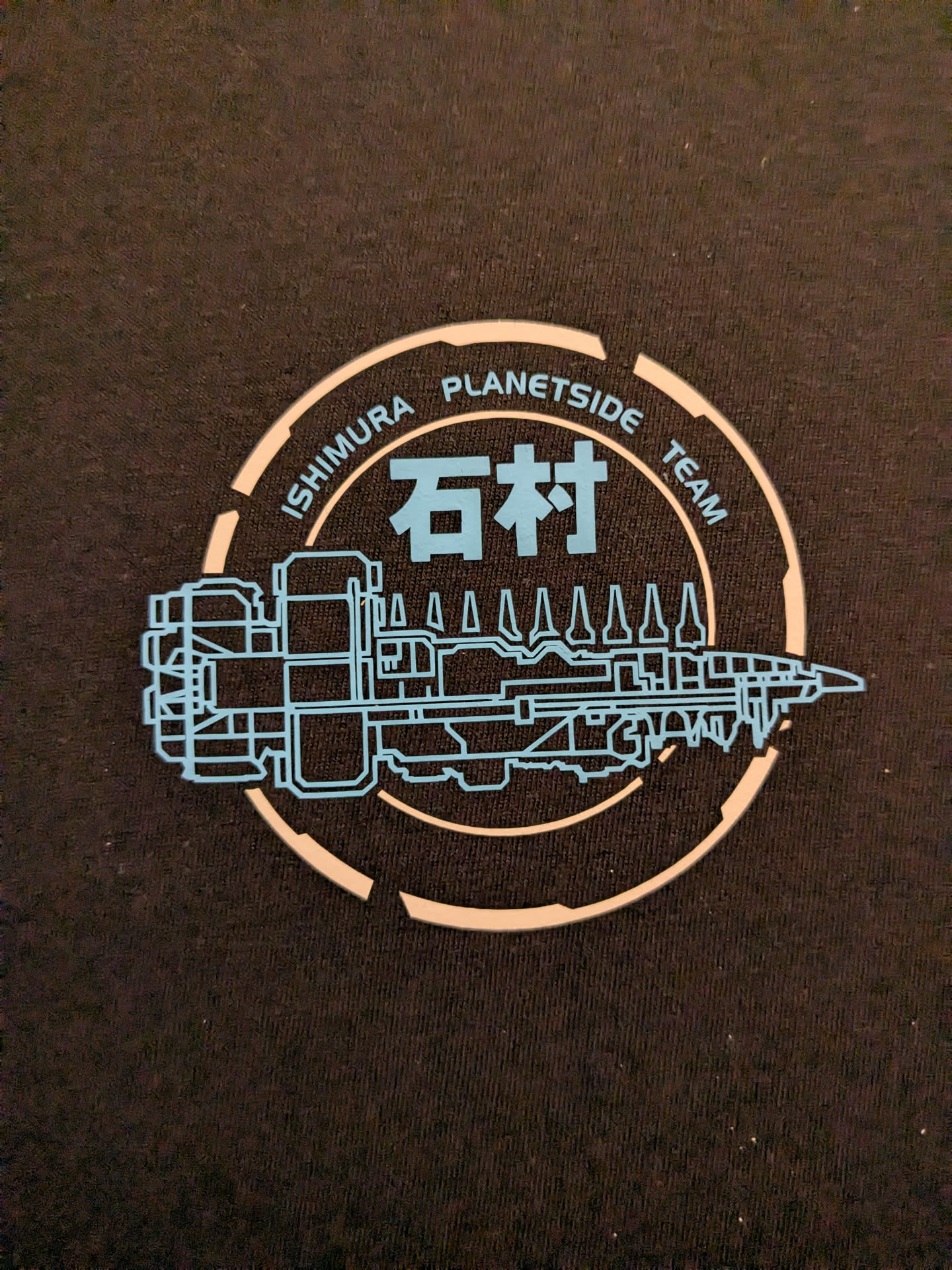 Custom logo of the &ldquo;Ishimura Planetside Team&rdquo; from Dead Space